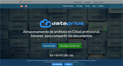 Desktop Screenshot of dataprius.com